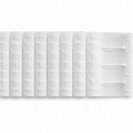 3" MultiPocket Plus Curtain Tape – White