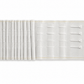 6" Deep Pleat Curtain Tape – White